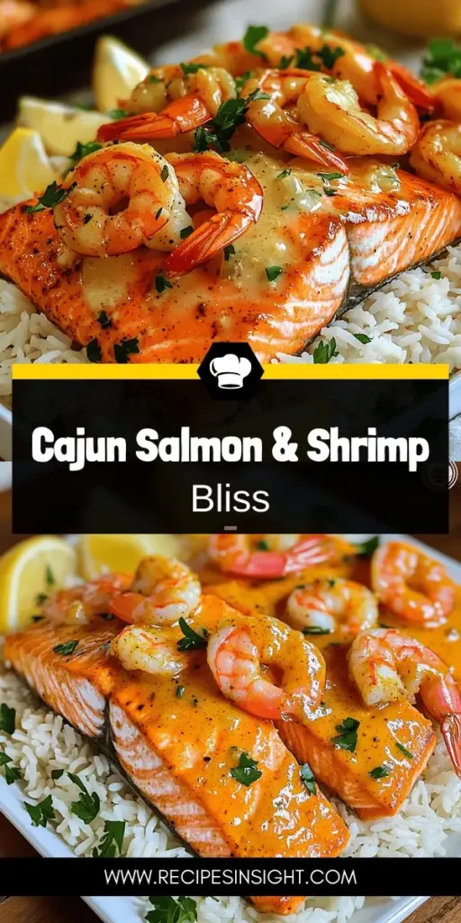 Elevate your dinner with this mouthwatering Cajun Salmon and Shrimp with Garlic Butter Sauce recipe! Perfect for a quick weeknight meal, this one-skillet dish is bursting with flavor and boasts a blend of essential ingredients like garlic, Cajun seasoning, and fresh lemon. Discover easy tips, serving suggestions, and variations to customize it to your tastes. Click through to explore the full recipe and start cooking delicious Cajun seafood tonight!