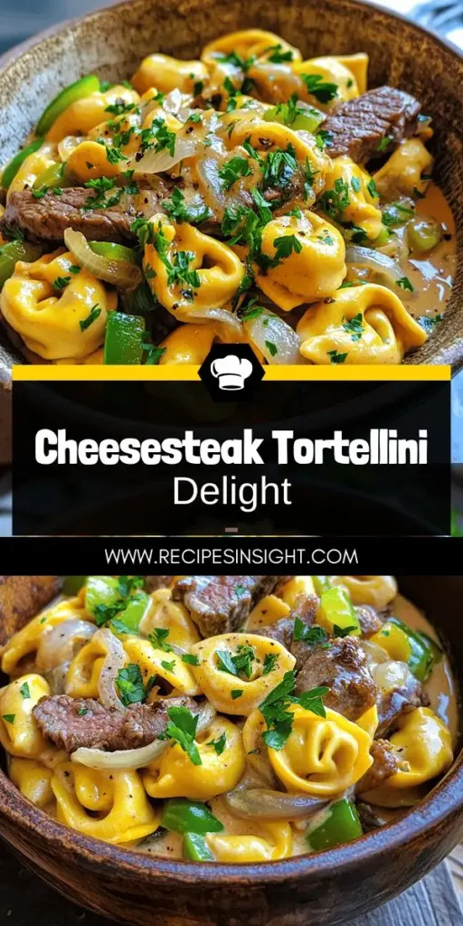 Indulge in the comfort of Savory Cheesesteak Tortellini in Creamy Provolone Sauce! This mouthwatering dish combines tender tortellini, juicy ribeye steak, and a luscious cheese sauce to create a meal that's perfect for busy evenings or cozy gatherings. Discover essential tips for cooking and variations to suit your taste. Ready to elevate your dinner routine? Click through for the full recipe and step-by-step guide that everyone will love!