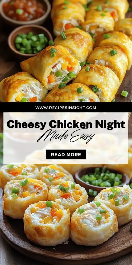 Are you searching for a quick and delicious dinner solution? Dive into my Easy Cheesy Chicken-Filled recipe that will transform your busy nights! This scrumptious dish combines tender chicken and creamy cheese, creating a family favorite that everyone will adore. With tips on meal prep and tasty variations, you'll never run out of ideas. Click through to discover the full recipe for Cheesy Chicken Fiesta Rolls and elevate your weeknight meals effortlessly!