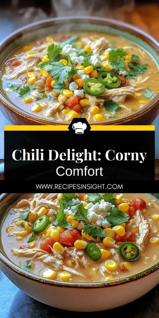 Spice up your dinner with the incredible Mexican Street Corn White Chicken Chili! This creamy, flavorful dish combines sweet corn, tender chicken, and zesty spices to warm your soul. Discover the key ingredients and simple steps to create this delightful meal that everyone will love. Perfect for any night or meal prep, it's sure to be a family favorite. Click through to explore the full recipe and make your next meal unforgettable!