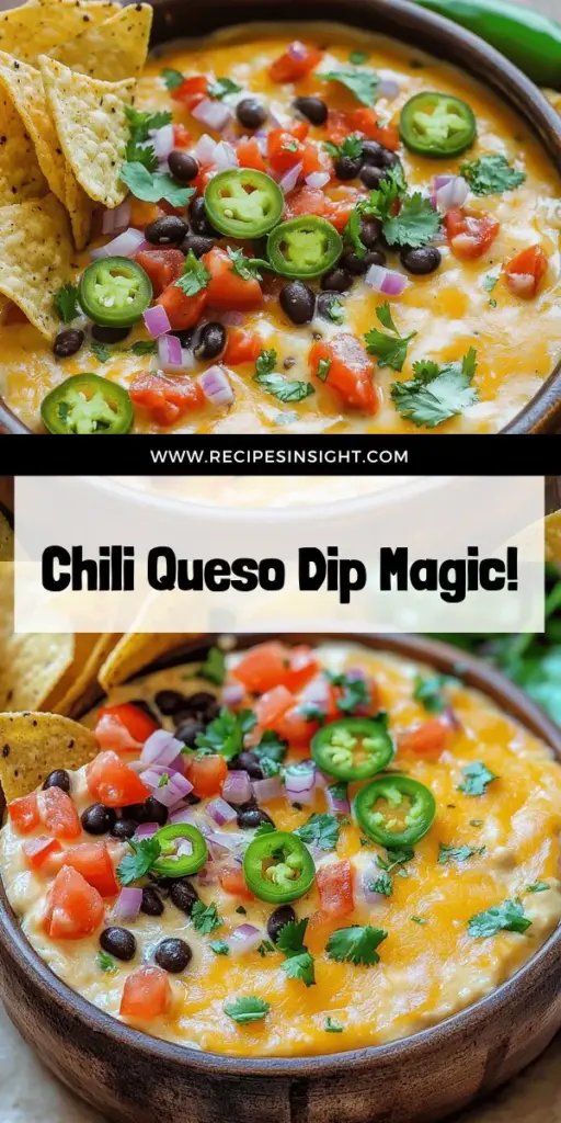 Elevate your next gathering with the ultimate Chili Queso Dip, a creamy and cheesy delight that your guests won't be able to resist. Learn how to whip up this flavorful party must-have in just 20 minutes using simple ingredients like cream cheese, cheddar, and delicious spices. Perfect for dipping with tortilla chips or veggies, this dip is sure to impress. Click through for the full recipe and make your next event unforgettable!