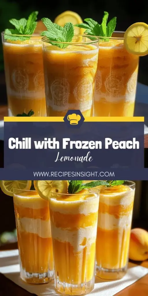 Beat the summer heat with the easiest frozen peach lemonade recipe! This delightful drink blends frozen peaches with fresh lemon juice for a refreshing twist that everyone will love. It’s simple to make in just a few steps and perfect for parties or relaxing afternoons. With tips on customizing flavors and adjusting sweetness, you’ll impress friends and family. Click to explore this delicious recipe and make your next summer gathering extraordinary!