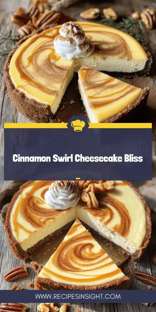 Indulge your sweet tooth with this amazing Cinnamon Swirl Cheesecake recipe! This easy-to-follow guide will help you create a creamy and delicious dessert that’s perfect for any occasion. Learn about essential ingredients, baking tips, and creative variations to make each cheesecake unique. Don’t miss the chance to elevate your dessert game—click through to discover the full recipe and impress your friends and family with this delightful treat!