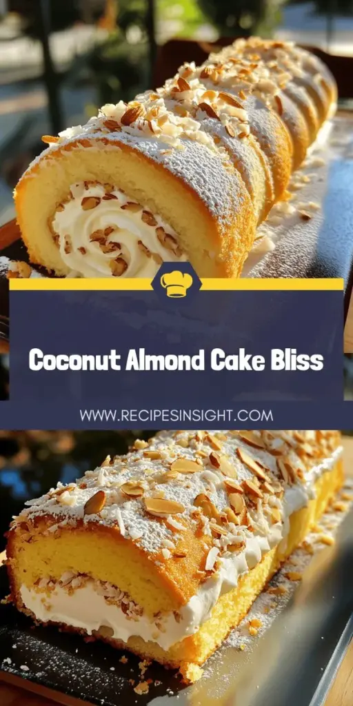 Impress your friends and family with a stunning Coconut Almond Swiss Roll Cake that's easy to make and absolutely delightful! This recipe features the perfect blend of rich coconut and nutty almond flavors, making it a showstopper for any occasion. Follow our simple step-by-step guide to create this beautiful dessert, complete with customization tips. Click through now to explore how to bake and present this delicious treat that will wow every guest!