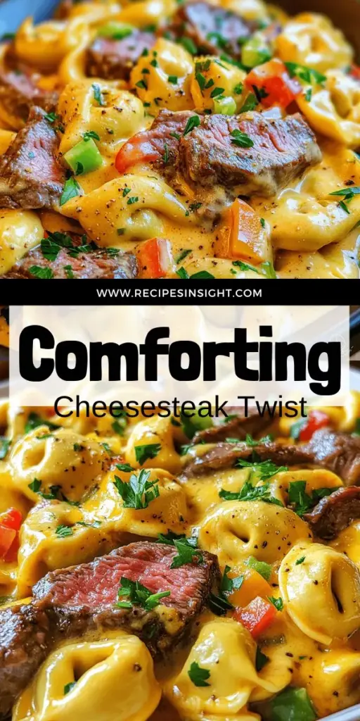 Experience the ultimate comfort with Cheesesteak Tortellini in Rich Provolone Sauce Delight! This scrumptious recipe blends soft tortellini with the savory flavors of cheesesteak, enveloped in a creamy provolone sauce. It's a hearty dish perfect for any occasion, whether it's a cozy family dinner or a festive gathering. Click through to get the full recipe and explore fun variations that will impress your friends and family! Enjoy every bite of this delicious fusion!