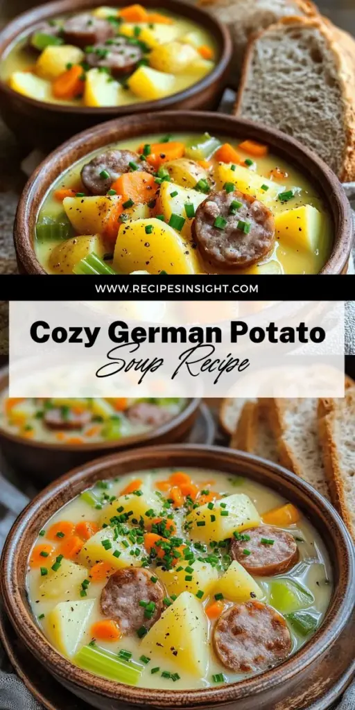 Warm up with a bowl of delicious Slow Cooker German Potato Soup with Sausages! This hearty recipe combines creamy potatoes and savory sausage for the ultimate comfort food experience. Learn the essential ingredients, step-by-step preparation, and exciting variations to make it your own. Perfect for any night of the week, this soup is easy to store and reheat for future meals. Click through now to discover the full recipe and elevate your cooking!