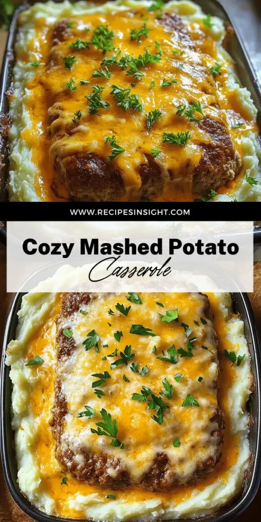 Indulge in the ultimate comfort food with my Mashed Potato Meatloaf Casserole! This cozy and hearty dish combines tender meatloaf and creamy mashed potatoes, perfect for family dinners or cozy nights in. Discover the simple ingredients, easy preparation steps, and creative variations to make this meal your own. Click through to explore the full recipe and bring this delightful dish to your table soon!