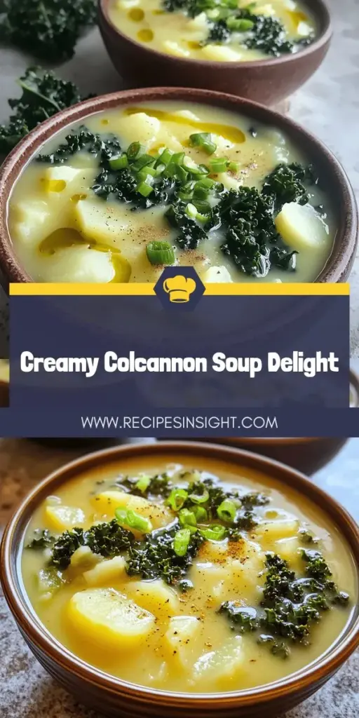 Warm up your day with a comforting bowl of colcannon soup! This rich and creamy dish blends the goodness of potatoes, kale, and green onions for a nutritious and satisfying meal. In this blog post, discover the easy steps to make it at home, along with tasty variations to suit your taste. Perfect for chilly evenings or meal prep, colcannon soup is a must-try recipe. Click through to explore the full recipe and elevate your soup game!