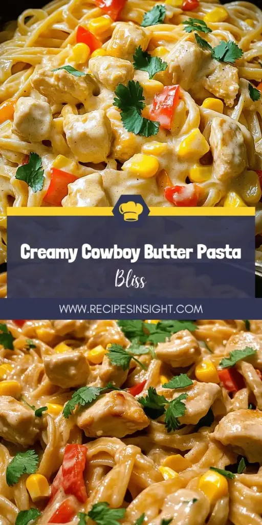 Elevate your dinner with the mouthwatering Creamy Cowboy Butter Chicken Linguine Delight Recipe! This easy-to-follow dish features tender chicken, rich flavors, and a creamy sauce that will impress your family. In just 30 minutes, you can create a comforting meal packed with delicious ingredients like cowboy butter and cheddar cheese. Click through for the full recipe and let your taste buds experience the delight!