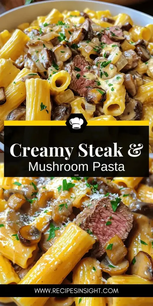 Indulge in the rich flavors of Creamy Steak and Mushroom Rigatoni with our easy and delicious recipe! This satisfying pasta dish combines tender sirloin steak, savory mushrooms, and a luscious creamy sauce that’s sure to impress. Perfect for any meal, follow our simple step-by-step instructions and discover helpful tips for customization. Click to explore recipes that transform dinner into a delightful experience!