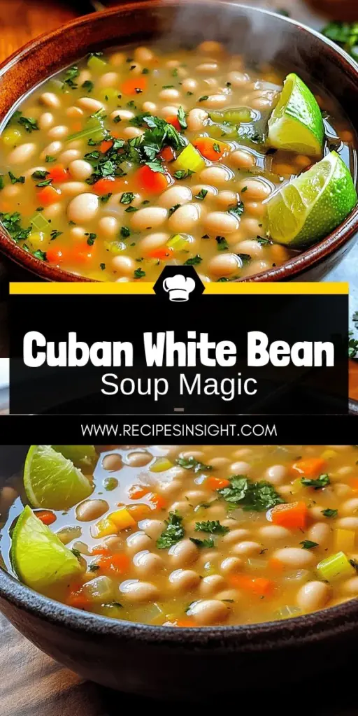 Warm up with a delicious bowl of Cuban White Bean Soup, a hearty and flavorful delight that's easy to make! Discover the essential ingredients, simple cooking steps, and creative variations to elevate your dish, whether you're a seasoned cook or a beginner. This nutritious soup is perfect for any occasion. Click through to explore the full recipe and immerse yourself in the rich tastes of Cuban cuisine. Your new favorite comfort food awaits!