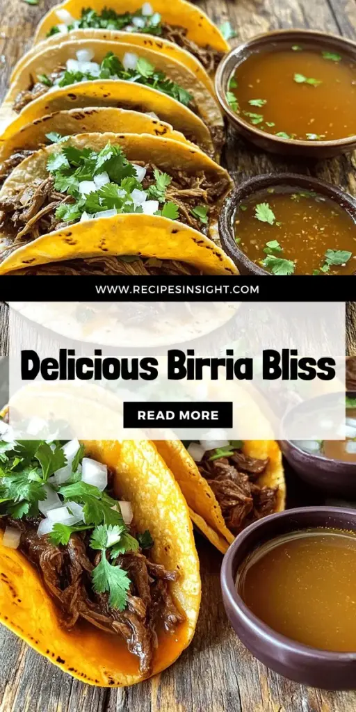 Craving rich, flavorful comfort food? Discover the ultimate Mexican Birria recipe that elevates your culinary game! This savory dish features tender meat and a blend of authentic spices for a deliciously warm experience. From selecting the right ingredients to step-by-step cooking techniques, I've got you covered. Click through to explore this mouthwatering recipe and impress your friends with a dish they'll love!