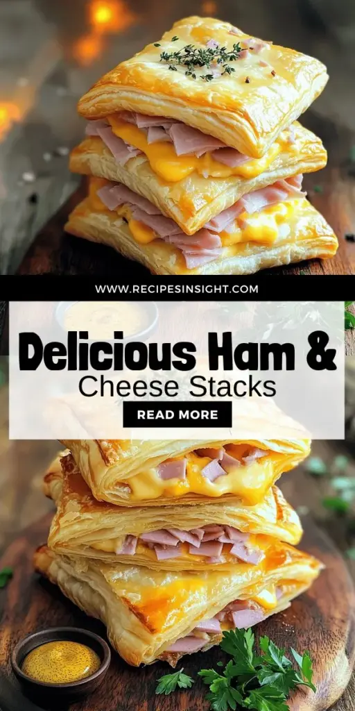 Elevate your snack game with these Crispy Ham & Cheese Puff Pastry Stacks! Perfect for gatherings or a quick treat, this recipe combines flaky pastry with savory ham and creamy cheese, creating mouthwatering bites everyone will love. It's easy to customize with different cheeses and meats, making it versatile for any taste. Ready to impress? Click through to discover the step-by-step guide and start your culinary adventure today!