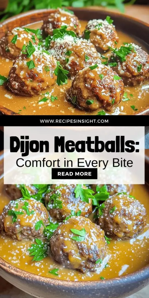 Craving comfort food? Try these meatballs in Dijon gravy, guaranteed to impress! With a blend of rich flavors and perfect textures, this easy recipe invites any home chef to create a memorable dinner. Learn how to mix ingredients like ground beef, breadcrumbs, and Dijon mustard for a delightful gravy that elevates the dish. Click through to discover the full recipe and enjoy a meal that brings smiles to the dinner table!