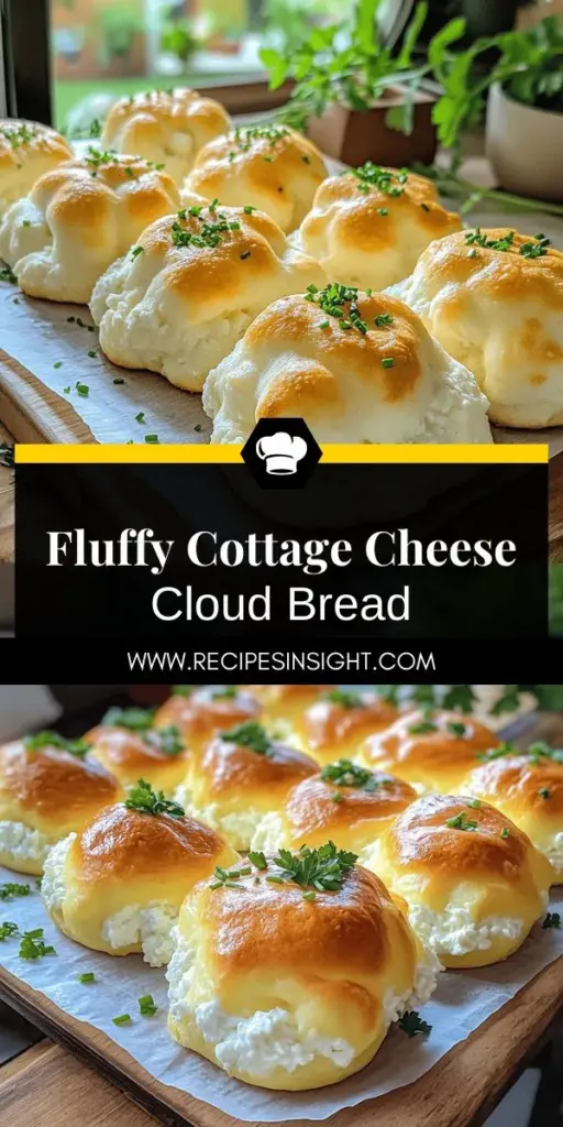 Craving a light and tasty snack? Discover the magic of Fluffy Cottage Cheese Cloud Bread! This easy recipe combines cottage cheese and eggs to create a versatile bread perfect for sandwiches or brunch. With simple ingredients and step-by-step instructions, you'll learn how to achieve the perfect fluffy texture. Explore delicious variations and topping ideas that fit any diet. Click through to elevate your snack game with this delightful cloud bread recipe!