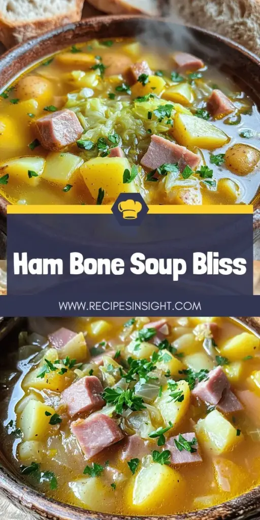 Warm up with a delicious bowl of hearty ham bone soup featuring potatoes and cabbage! This comforting recipe is perfect for using up leftover ham, packed with flavor and nutrients. Follow simple steps to create a meal the whole family will love, and discover easy ways to customize it to your taste. Don’t miss out—click through to explore the full recipe and enjoy a cozy cooking experience in your kitchen!