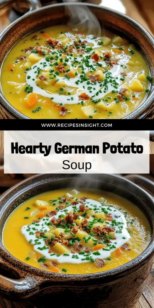 Warm your heart and home with this delicious German Potato Soup recipe! This hearty dish combines creamy potatoes, fresh veggies, and rich flavors, making it the perfect comfort food for chilly nights. Discover step-by-step instructions, tips for vegan adaptations, and popular variations to personalize your bowl. Don’t miss out on bringing a taste of Germany into your kitchen! Click to explore the full recipe and start cooking today!