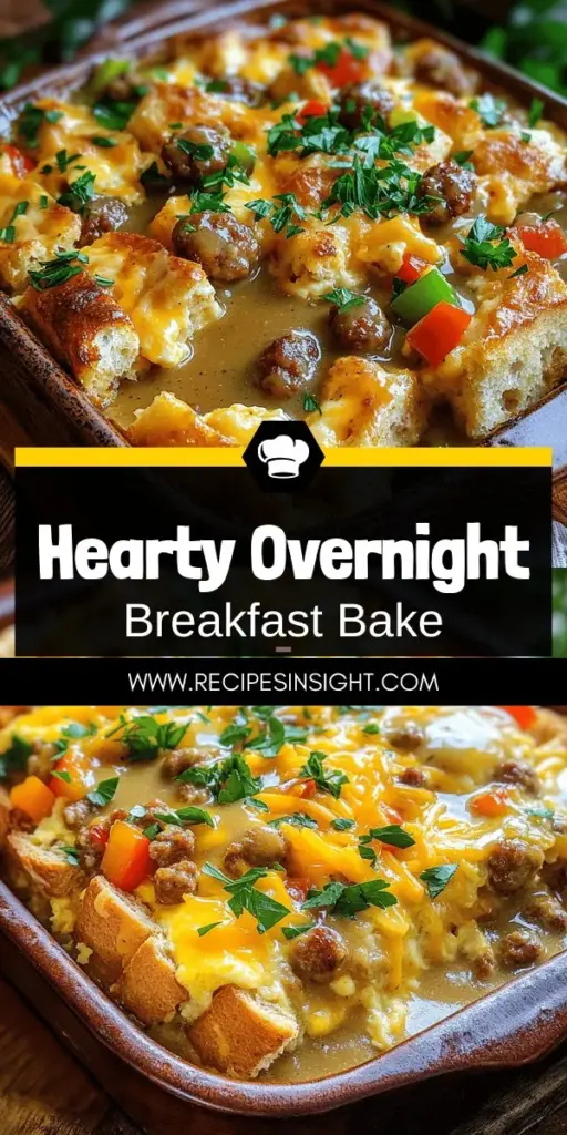 Start your mornings off right with the Fireman's Overnight Breakfast Casserole with Country Gravy! This hearty dish combines breakfast sausage, eggs, and cheese for a delicious, crowd-pleasing meal that's easy to prepare the night before. Perfect for family gatherings or meal prep, it’s guaranteed to impress. Ready to cook this flavorful casserole? Click through to explore the full recipe and make breakfast a hit!