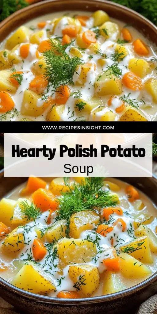 Experience the warmth and comfort of Polish potato soup, a simple and flavorful dish that will become a family favorite. Learn how to create this hearty soup with Yukon Gold potatoes, fresh vegetables, and authentic seasonings. Follow our easy step-by-step guide to master the perfect consistency and explore delicious variations to suit any dietary needs. Click through to discover the full recipe and embrace the rich tradition of Polish cuisine today!