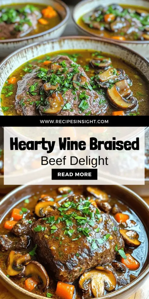 Looking for a delicious family meal that brings everyone together? Try Wine Braised Beef with Mushrooms! This mouthwatering dish features tender beef slow-cooked with rich flavors from wine and savory mushrooms. With easy-to-follow steps and essential tips, you'll master this classic recipe in no time. Perfect for cozy dinners and special occasions alike, click through to explore the full recipe and make it your own!