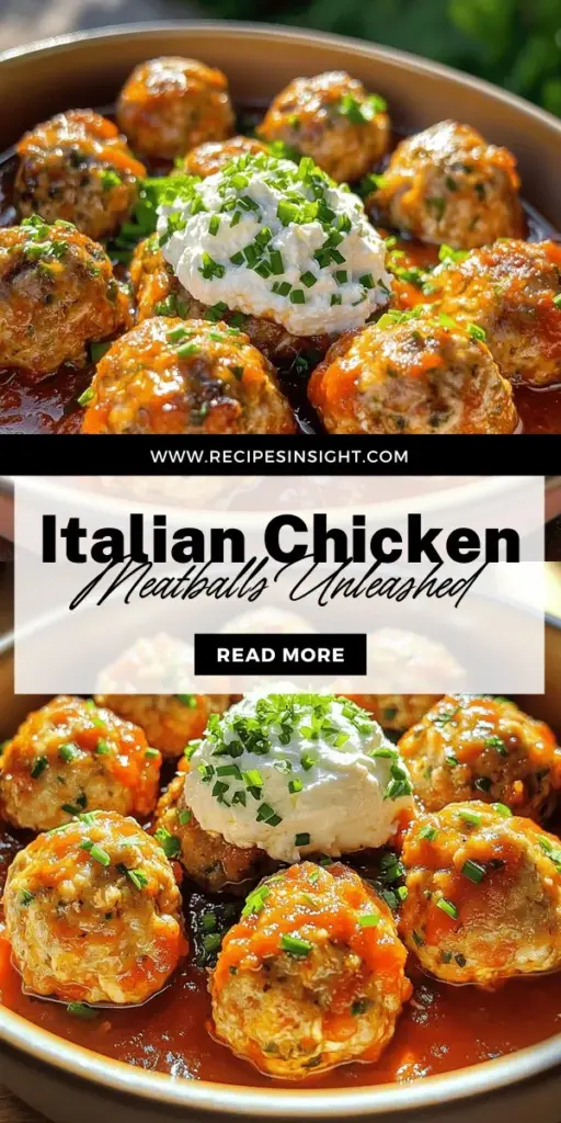 Elevate your dinner with juicy Italian chicken meatballs paired with creamy ricotta! This simple yet flavorful recipe brings comfort food to new heights with fresh herbs and a rich sauce. Discover tips for perfecting your meatballs and making the creamy herb ricotta that will wow your family and friends. Click through to explore the full recipe and start creating a delicious meal today!