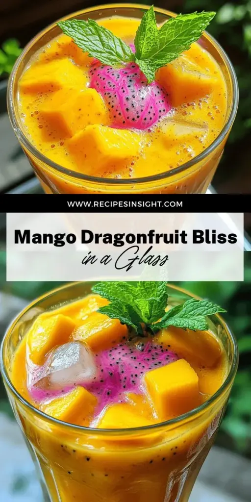 Beat the heat with a refreshing Mango Dragonfruit Refresher that's both delicious and easy to make! This vibrant drink combines ripe mangoes and dragonfruit for a sweet, tropical flavor, enhanced by hydrating coconut water. Follow our simple recipe to impress friends or just treat yourself! Discover tips for perfect texture and flavor customization that will elevate your drink. Click through to explore the complete recipe and enjoy your summer sip!