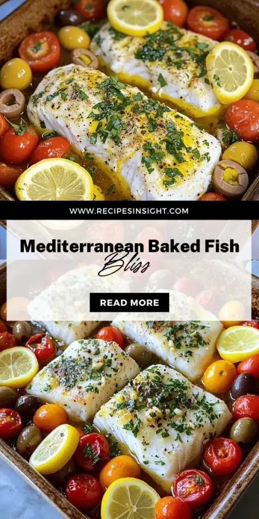 Discover the secrets to an unforgettable dinner with my Mediterranean-style baked fish recipe! This easy and healthy dish features flaky cod or tilapia, vibrant herbs, and zesty flavors that are sure to impress. Learn how to prepare and marinate your fish, customize it with colorful veggies, and make it a family favorite. Ready to dive into the flavorful world of Mediterranean cooking? Click through for the complete recipe and savor every bite!