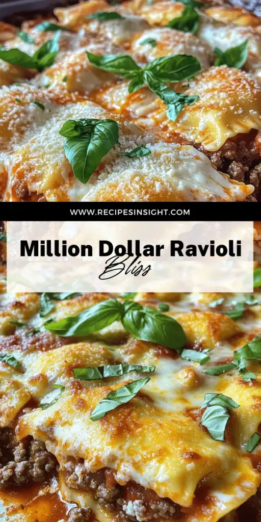 Satisfy your cravings with the simple yet delicious Million Dollar Ravioli Casserole! This recipe is packed with rich flavors, easy prep, and perfect for any gathering. Discover essential ingredients like creamy ricotta and gooey mozzarella, and learn the best layering techniques to create a mouthwatering dish every time. Ready to impress your family and friends? Click through to explore the full recipe and bring this crowd-pleaser to your table!