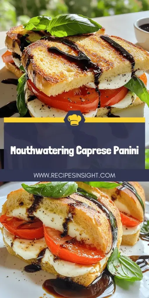 Elevate your lunch with the delicious Caprese panini featuring fresh mozzarella, juicy tomatoes, and fragrant basil! This easy recipe guides you through the steps to create a melt-in-your-mouth experience that’s as healthy as it is tasty. Perfect for busy days or meal planning, it takes just 15 minutes to make. Discover the full recipe and tips to impress your family and friends. Click through to explore this delightful dish!