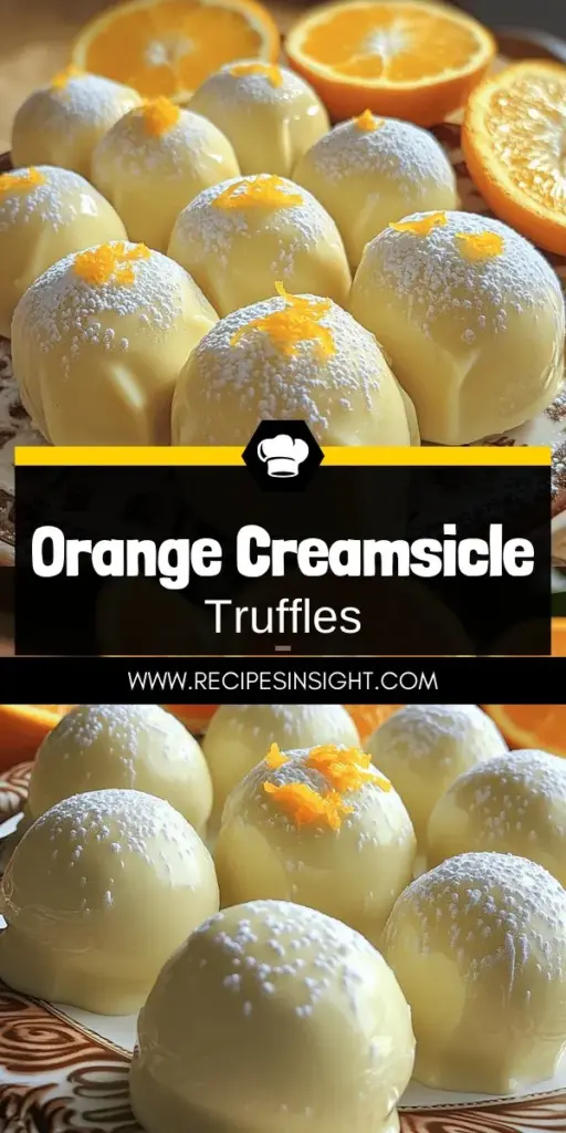 Indulge in a refreshing summer treat with No Bake Orange Creamsicle Truffles! These delightful truffles combine crushed vanilla wafers, cream cheese, and fresh orange juice for a creamy, zesty flavor that everyone will adore. Perfect for parties or a quick dessert, these easy-to-make sweets are sure to impress your family and friends. Click through for the full recipe and discover tips to personalize your truffles today!