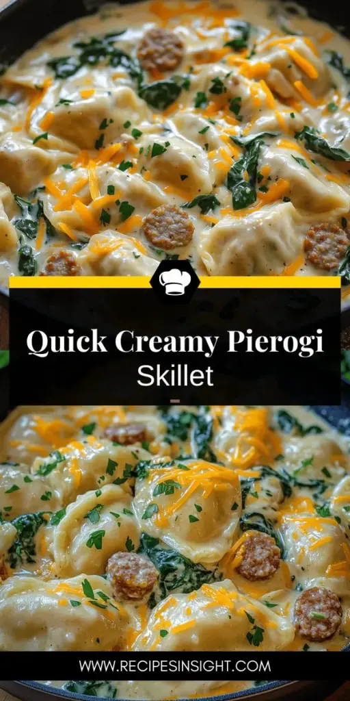 Craving comfort food? Discover the delicious Creamy Pierogi and Turkey Sausage Skillet, a one-pan wonder that’s perfect for busy weeknights! This recipe combines soft pierogi, savory turkey sausage, and a rich, creamy sauce for a satisfying meal that tastes like home. Whether you're cooking for family or a cozy dinner, this dish is sure to please. Click through to explore the full recipe and bring this hearty delight to your dinner table!