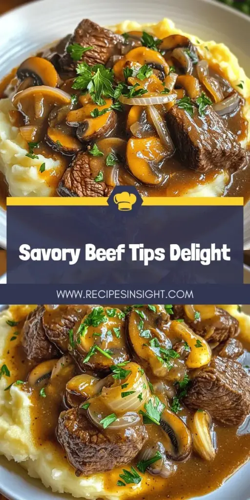 Indulge in a comforting meal with my savory beef tips with gravy recipe! This easy-to-follow guide features tender beef sirloin, rich gravy, and delightful mushrooms, perfect for family dinners. Learn tips on choosing quality meat, seasoning, and delicious gravy variations to elevate your dish. Ready to impress? Click through for the full recipe and turn your kitchen into a haven of flavor and warmth!