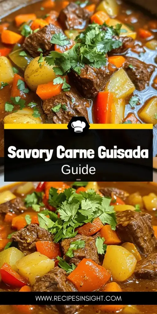 Elevate your dinner plans with our ultimate Carne Guisada (braised beef) cooking guide! Discover how to choose the perfect beef, enhance flavors with spices, and incorporate nutritious veggies for a hearty meal. Whether you're cooking for family or hosting friends, this savory dish is sure to impress. Ready to make your own unique version of Carne Guisada? Click through for the full recipe and impress everyone at your table!