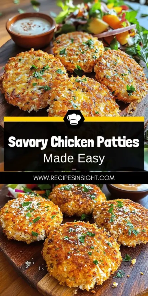 Elevate your dinner game with this flavorful chicken patties recipe! These easy chicken cakes are perfect for any occasion, combining juicy shredded chicken with mouthwatering ingredients for a hit in your home. Discover why chicken patties are so popular, learn essential ingredients, and follow simple steps for perfect cooking. Ready to impress your family? Click through to explore the full recipe and make dinner a delicious event!