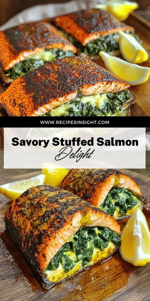 Elevate your dinner with this mouthwatering Blackened Salmon Stuffed with Spinach and Parmesan Cheese! This easy-to-make dish features tender salmon filled with a creamy, flavorful spinach and cheese mix that’s sure to impress. Follow my step-by-step guide to create this delicious meal, complete with tips for perfect cooking and stunning side dish pairings. Click to discover the full recipe and enjoy a gourmet dining experience at home!