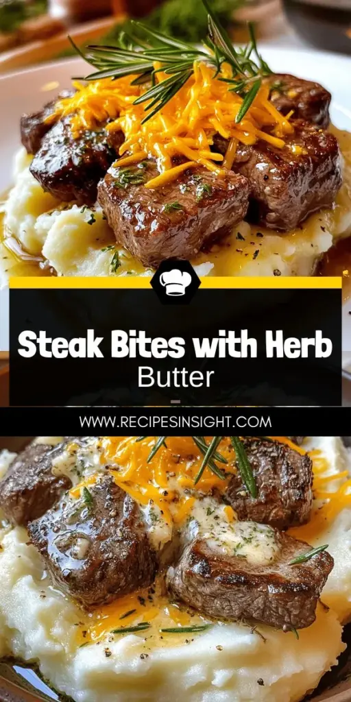 Delight your taste buds with juicy steak bites in garlic and herb butter, paired perfectly with cheesy mashed potatoes. This comforting dish is easy to prepare and packed with flavor, making it a sure hit at any dinner table. Follow our simple steps for a meal that transforms your kitchen into a gourmet space. Click through for the full recipe and get ready to impress your family and friends with this delicious combination!
