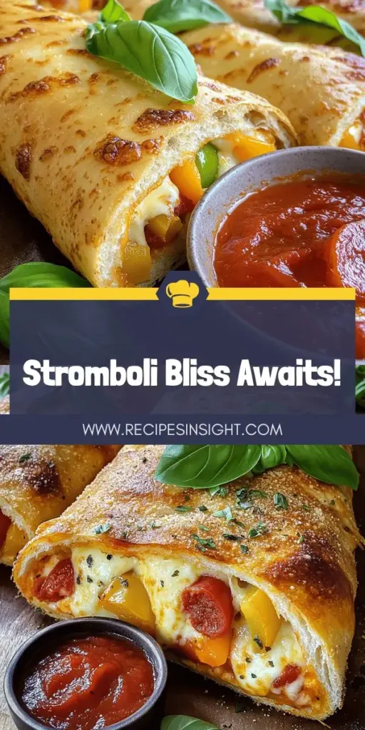 Get ready to indulge in an irresistible Cheese and Pepperoni Stromboli Delight that will impress everyone! This easy recipe combines gooey mozzarella, savory pepperoni, and colorful veggies, all wrapped in homemade pizza dough. Perfect for gatherings or cozy family dinners, this dish is sure to be a hit. Click through to discover the full recipe and tips to create your own delicious stromboli masterpiece!