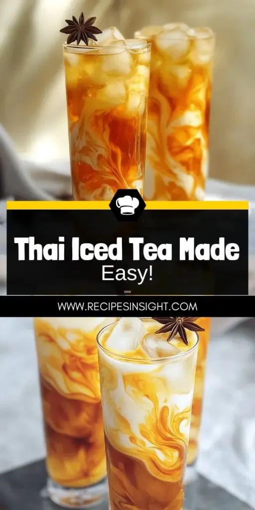 Craving a taste of Thailand? Learn how to make authentic Thai iced tea at home with our easy recipe! Discover the essential ingredients, from rich Thai tea leaves and sweetened condensed milk to spices that elevate the flavor. Enjoy a step-by-step brewing guide and tips for customizing sweetness and creaminess to your liking. Click through to explore this refreshing drink and bring a little piece of Thailand to your kitchen!