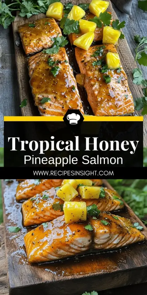 Delight your taste buds with this flavorful and easy honey pineapple salmon recipe! Combining sweet honey and fresh pineapple, this simple dish is packed with nutrition and perfect for any meal. Discover key marinating tips, cooking methods, and delicious sides to elevate your dining experience. Ready to impress your family and friends? Click through to explore the full recipe and savor this tropical dish tonight!