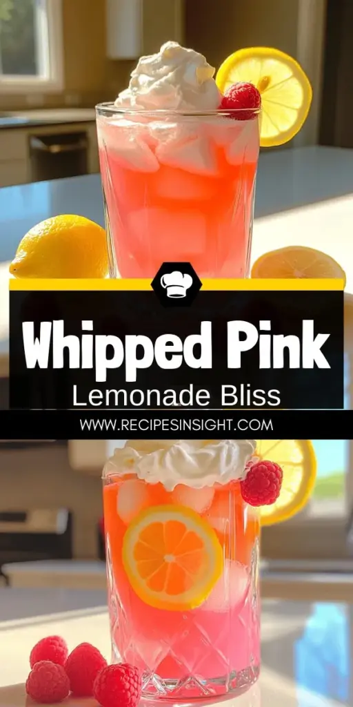 Beat the heat with a refreshing whipped pink lemonade, the perfect summer delight! This easy-to-make drink combines tangy lemonade and creamy whipped topping for a fun twist. Learn how to blend fresh lemons and raspberries with simple ingredients for a delicious flavor explosion. Get creative with variations and garnishing ideas to impress your friends at any gathering. Click through for the full recipe and elevate your summer drink game today!