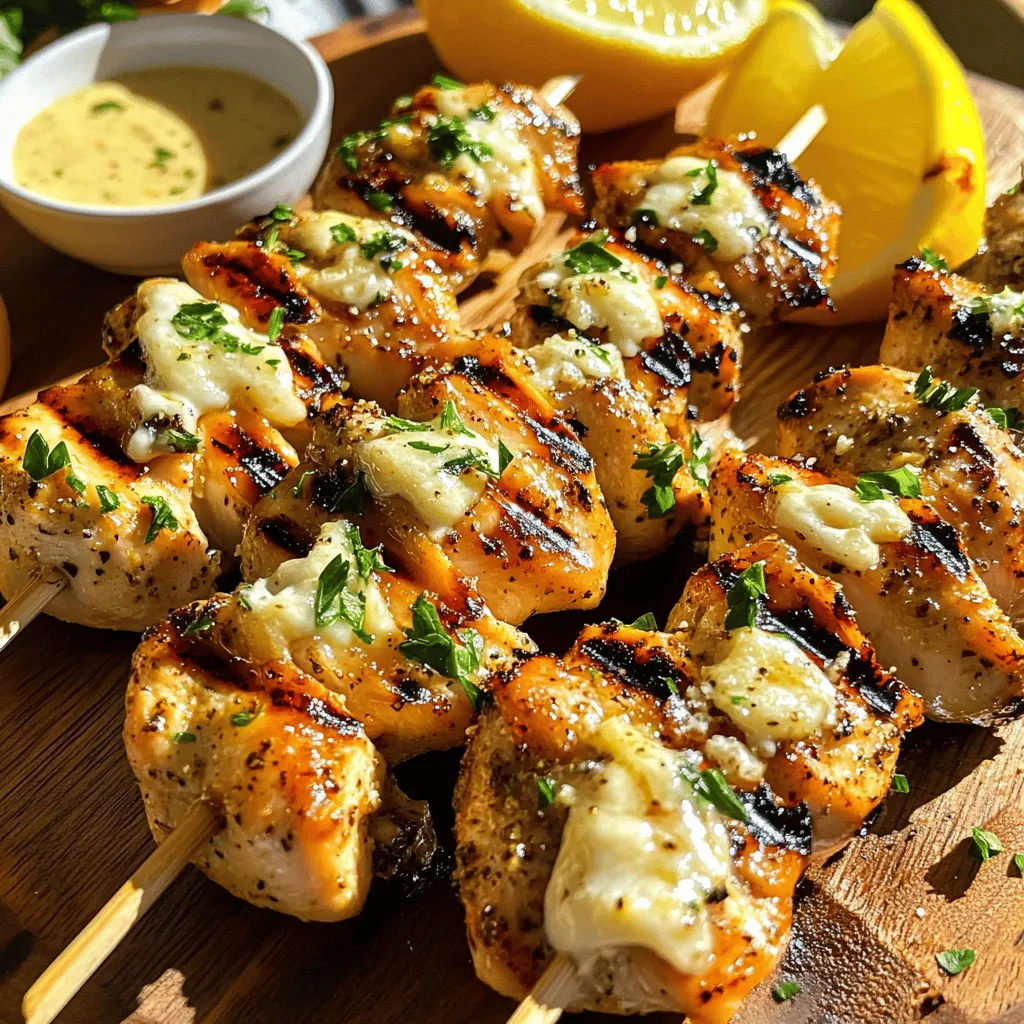 To make garlic parmesan chicken skewers, you need a few key ingredients. Each one plays a big role in creating great flavor.