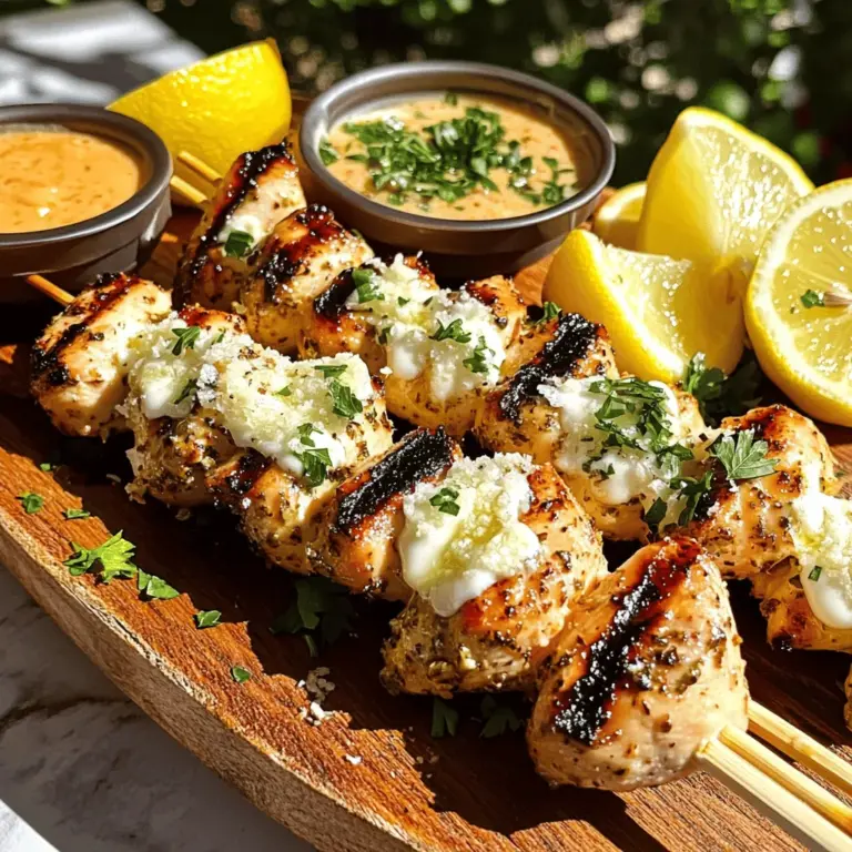 To make garlic parmesan chicken skewers, you need a few key ingredients. Each one plays a big role in creating great flavor.