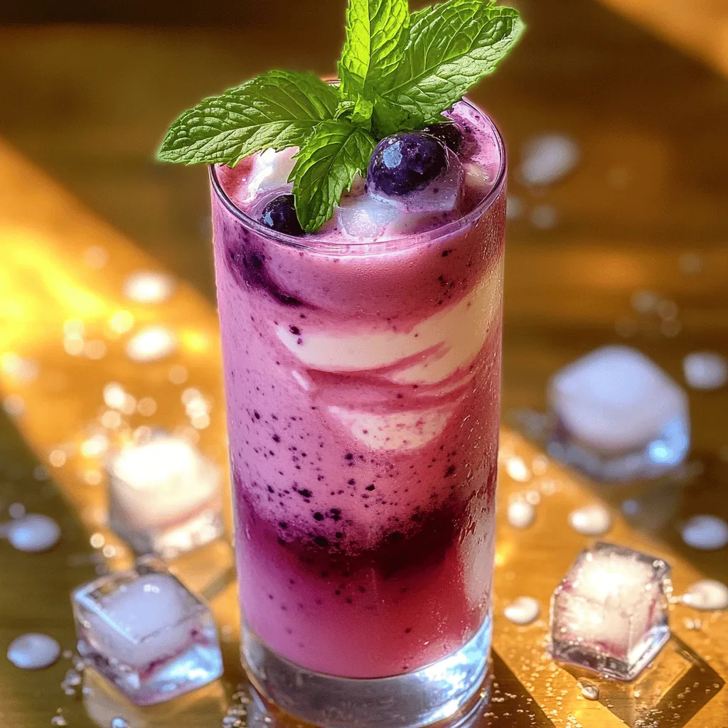 To make a sugar-free blueberry Italian cream soda, you need simple ingredients. Here’s what you will need: