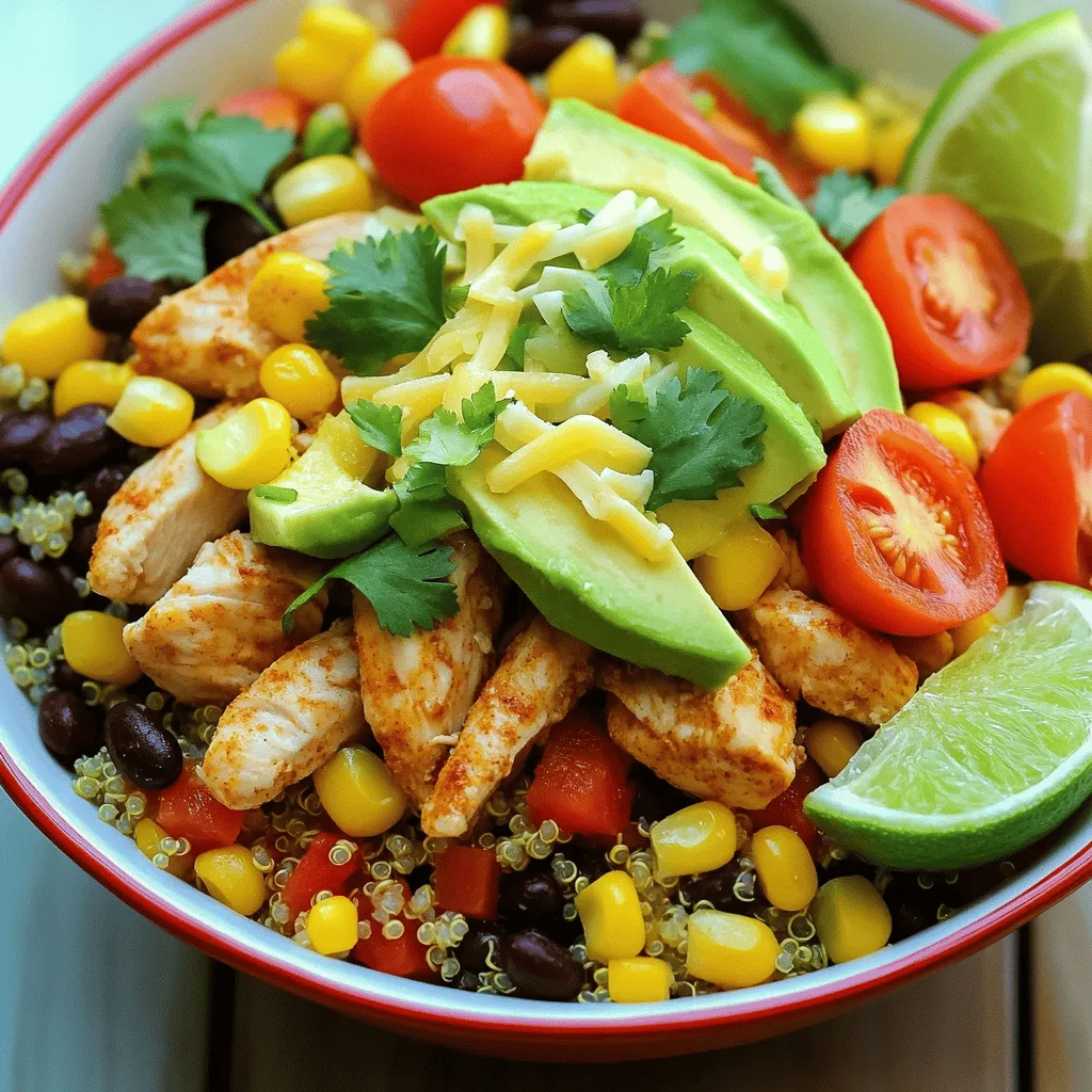 To build a tasty burrito bowl, you need good ingredients. Start with chicken. I recommend using boneless, skinless chicken breasts. They cook well and absorb flavors nicely. You can also use chicken thighs for more fat and flavor.