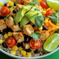 Satisfying Burrito Bowls with Chicken Made Easy