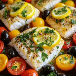 Mediterranean Baked Fish Delicious and Healthy Dinner