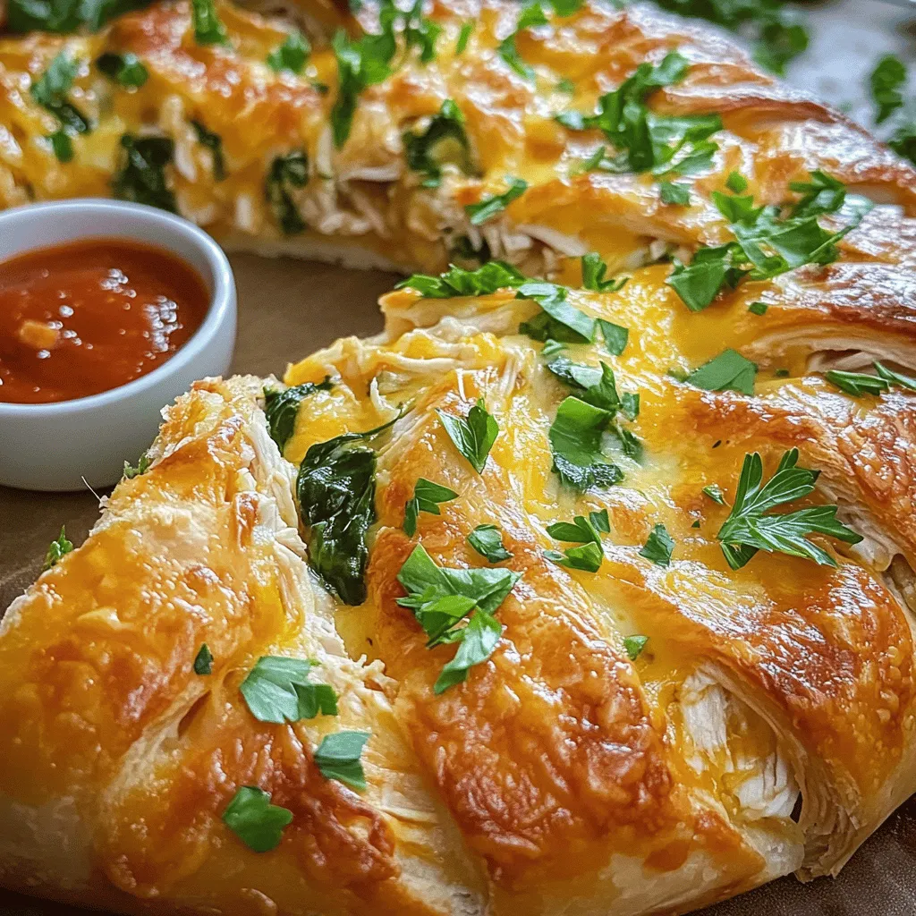 A Copycat Costco Chicken Bake is a tasty dish inspired by the famous Costco food court favorite. This bake combines creamy chicken, cheese, and spinach, all wrapped in soft dough. It is a warm, comforting meal perfect for busy days or family gatherings.