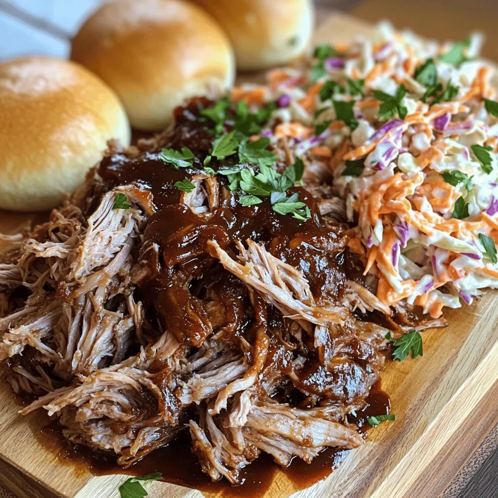 For a great crockpot pulled pork recipe, you need a few key ingredients. The best pork shoulder for crockpot cooking is a 4-pound cut. This type of pork has the right fat content for tenderness and flavor. Trim off excess fat, but keep some for juiciness.