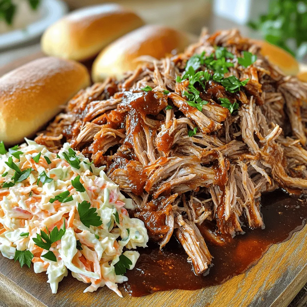 For a great crockpot pulled pork recipe, you need a few key ingredients. The best pork shoulder for crockpot cooking is a 4-pound cut. This type of pork has the right fat content for tenderness and flavor. Trim off excess fat, but keep some for juiciness.