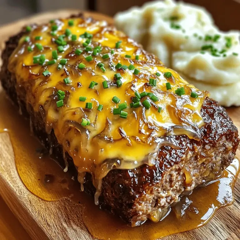 To make a great French Onion Meatloaf, you need some key ingredients. The main stars are ground beef and ground pork. These two meats blend well and give a nice flavor.